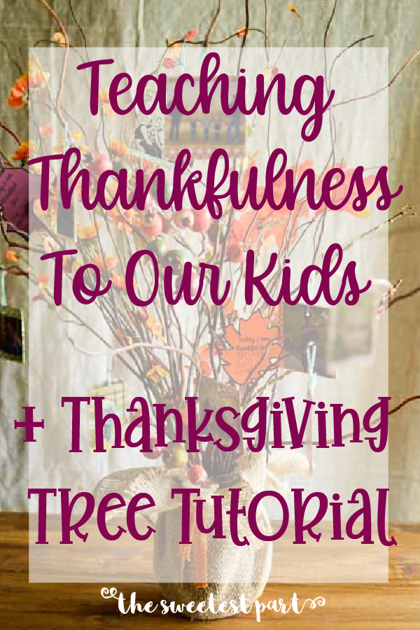 Teaching our kids to be thankful pin image