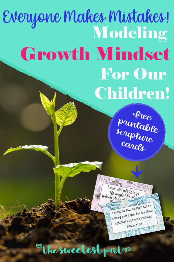 pin for modeling growth mindset for our children