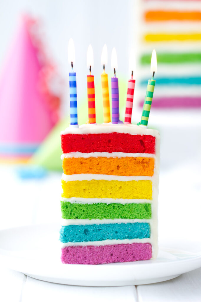 Colorful Kids birthday cake
