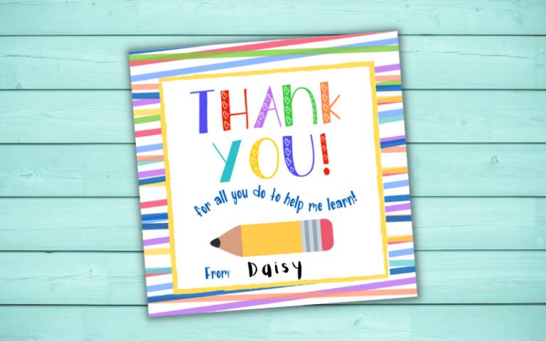 Adorable Teacher Appreciation Printables for thoughtful gifts