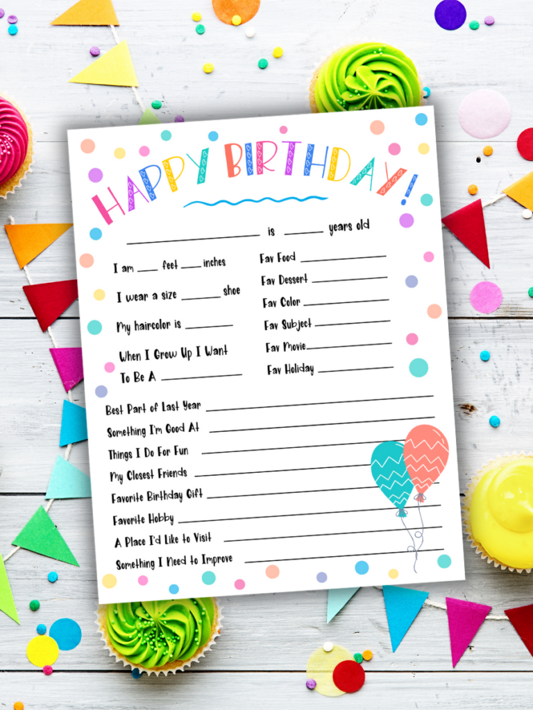 A Birthday Interview: Capturing Your Child’s Favorite Memories Each Year!