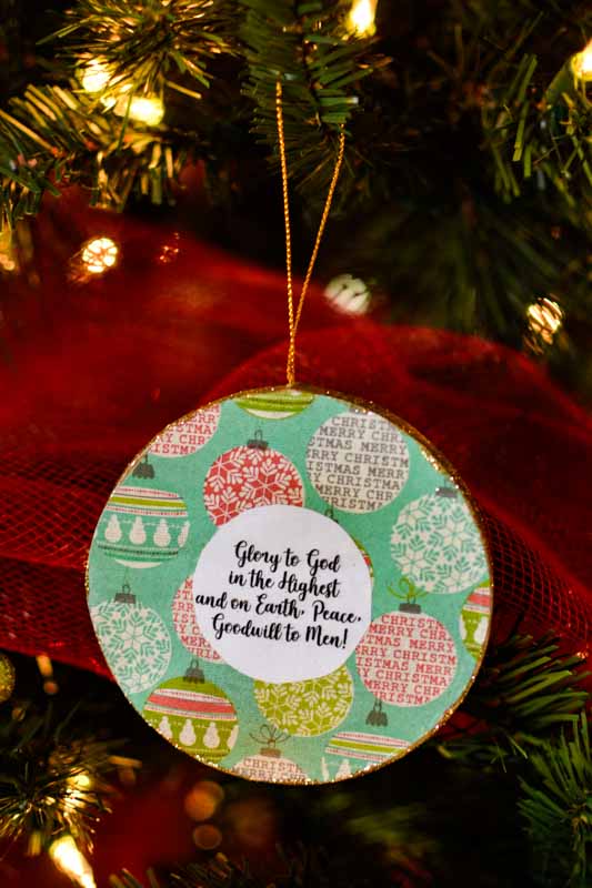 Easy to Make Christmas Tree Ornaments #2Paper Circle Ornaments! —