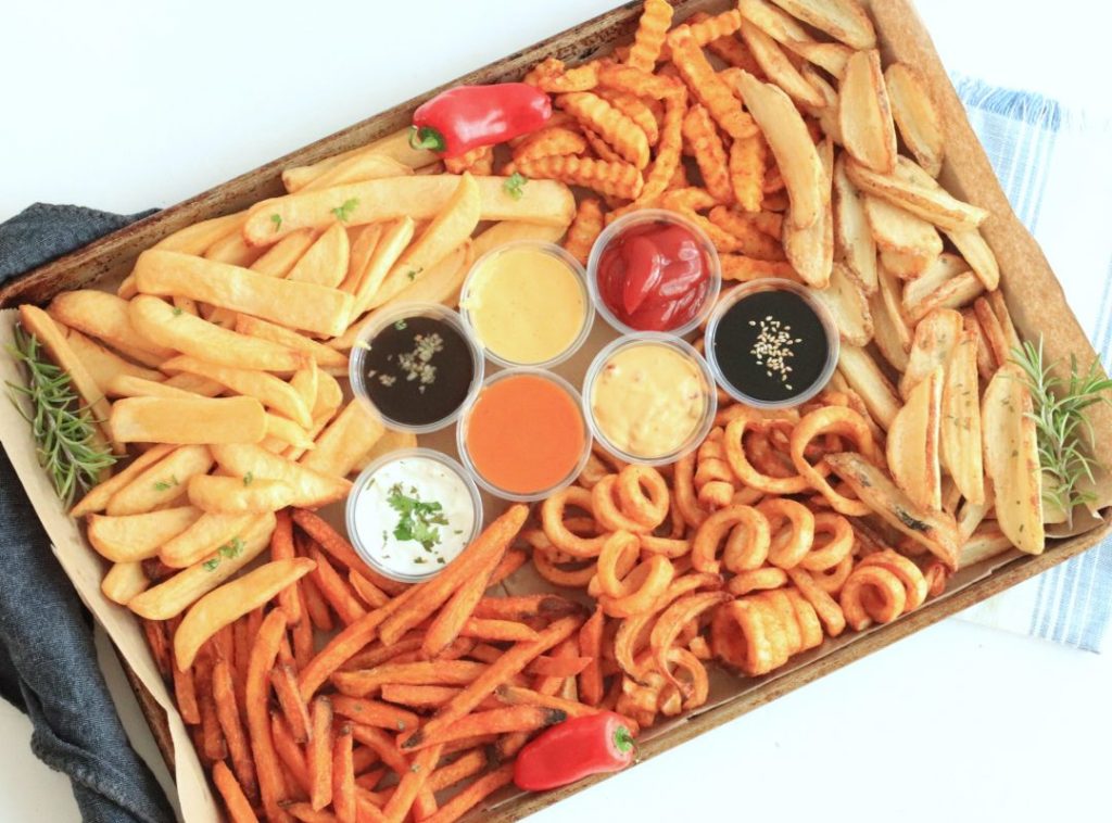 french fry board party food for kids